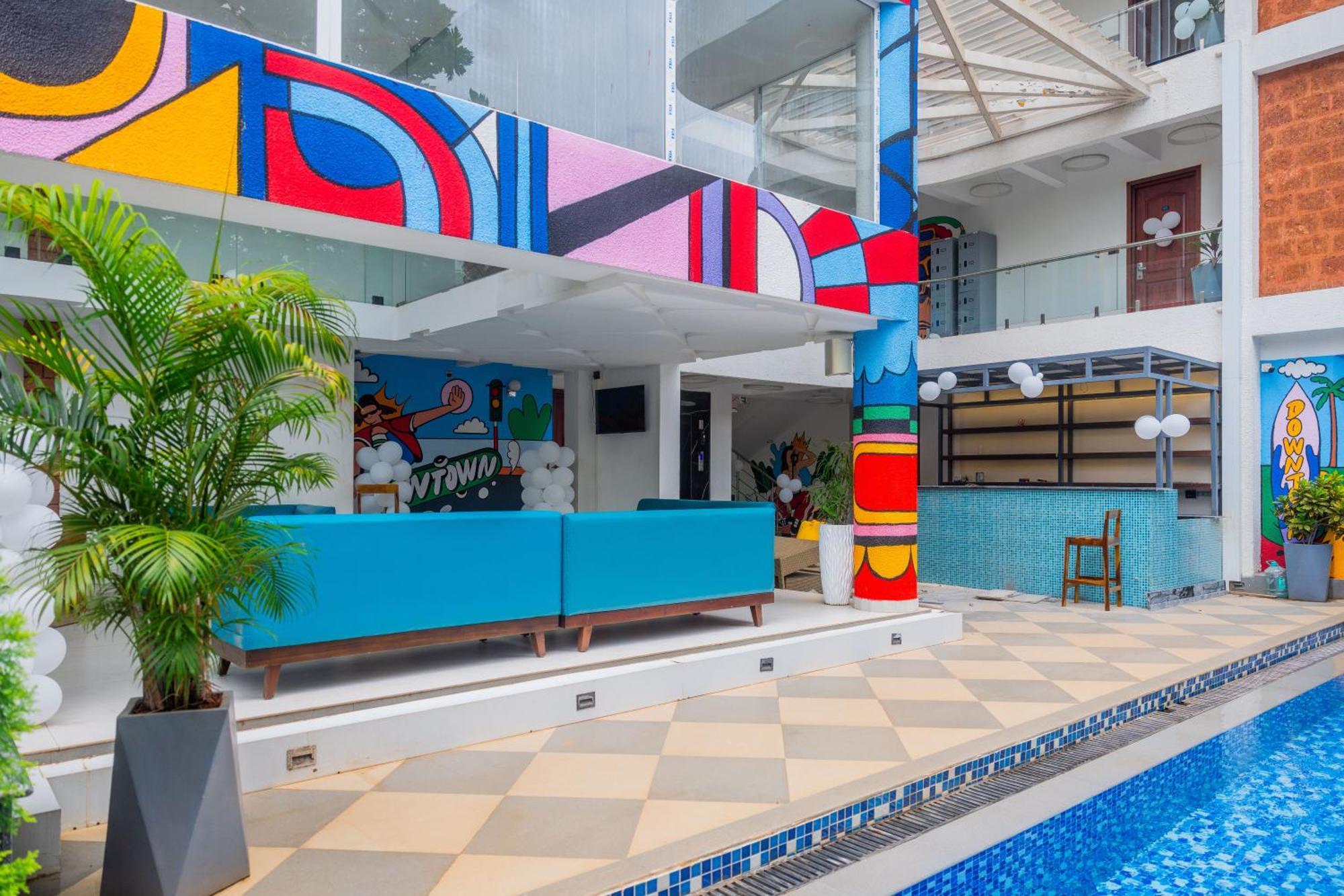 Downtown Hostels - Anjuna Buitenkant foto